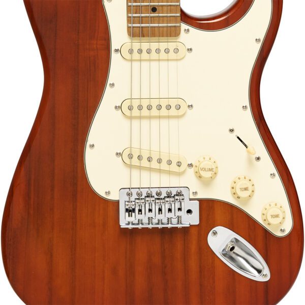 Stagg SES-55 STF RED, elektrická kytara, transparentní červená Fiesta - Image 4