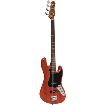 Stagg SBJ-30 STF RED, elektrická baskytara, červená