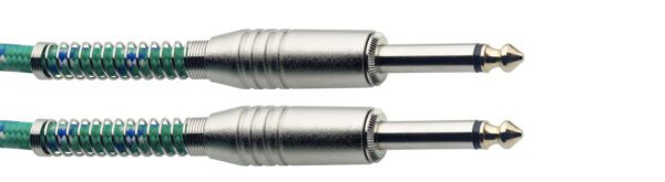 Stagg SGC3VT GR, nástrojový kabel Jack/Jack, 3 m, zelený