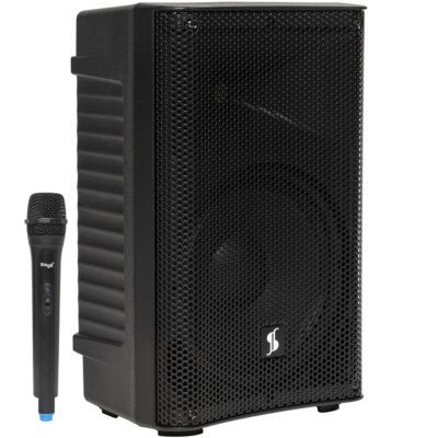 Stagg AS10B, mobilní 10" zvukový systém MP3/BT/USB/TWS/1x UHF, 125W