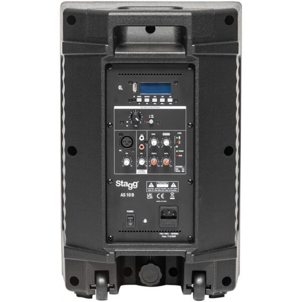 Stagg AS10B, mobilní 10" zvukový systém MP3/BT/USB/TWS/1x UHF, 125W - Image 4