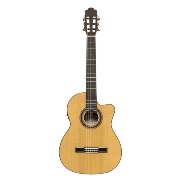 Angel Lopez MAZUELO SR-CE, elektroakustická klasická kytara 4/4, přírodní - Image 6