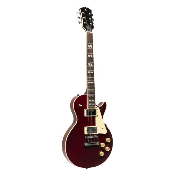 Stagg SEL-DLX W RED, elektrická kytara, vínově červená - Image 2
