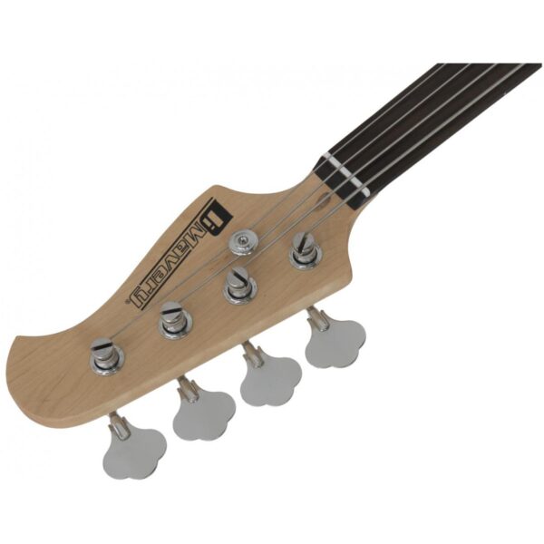 Dimavery MM-501, elektrická baskytara bezpražcová, přírodní - Image 3