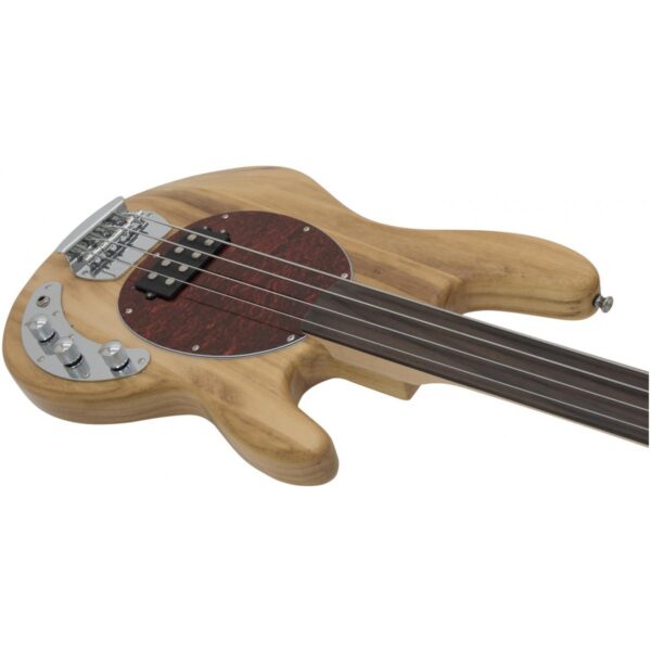 Dimavery MM-501, elektrická baskytara bezpražcová, přírodní - Image 4