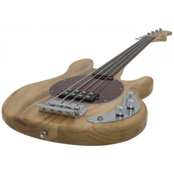 Dimavery MM-501, elektrická baskytara bezpražcová, přírodní - Image 5