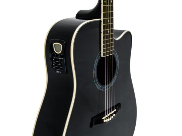 Dimavery DR-520, elektroakustická kytara typu Dreadnought, černá - Image 3