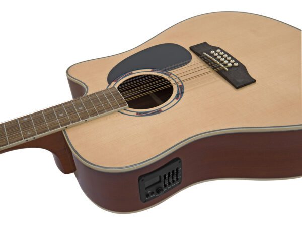 Dimavery DR-612, elektroakustická 12-ti strunná kytara, přírodní - Image 4