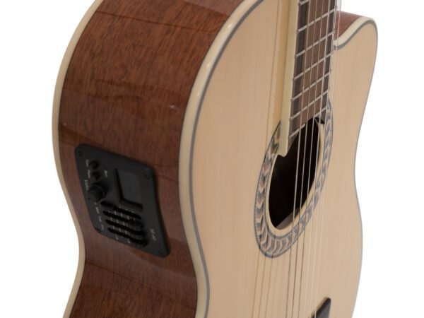 Dimavery CN-600, elektroakustická klasická kytara 4/4, přírodní - Image 4