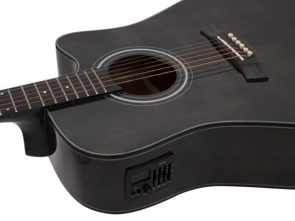 Dimavery STW-90, elektroakustická kytara typu Dreadnought, černá - Image 3