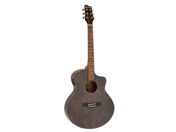 Dimavery STW-50, elektroakustická kytara typu Mini Jumbo, hnědá