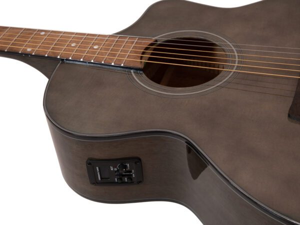 Dimavery STW-50, elektroakustická kytara typu Mini Jumbo, hnědá - Image 3