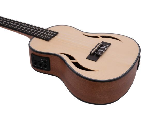 Dimavery UK-800, elektroakustické koncertní ukulele, vrchní deska smrk - Image 3