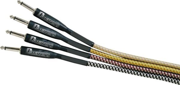 Dimavery nástrojový kabel Jack - Jack, 3m, černo-stříbrný - Image 3