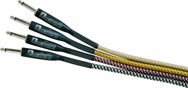 Dimavery nástrojový kabel Jack - Jack, 3m, černo-stříbrný - Image 4
