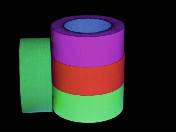 Gaffa páska 50mm x 25m neonově žlutá, UV aktivní - Image 3