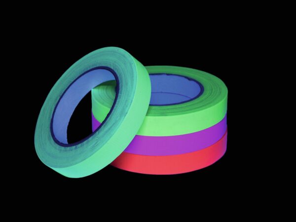 Gaffa páska 19mm x 25m neonově žlutá, UV aktivní - Image 3