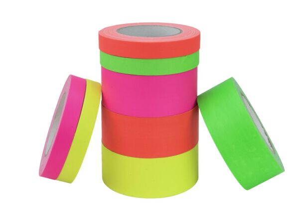 Gaffa páska 19mm x 25m neonově růžová, UV aktivní - Image 4