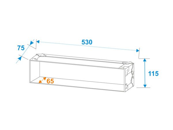 Roadinger Rack Profi 2U 25cm přepravní kufr - Image 7