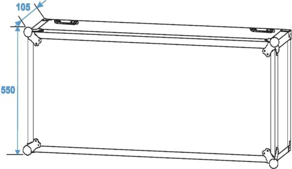 Rack pro zesilovač PR-2ST, 18HE s kolečky - Obrázek 5