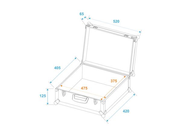 Roadinger univerzální Case Pick s přepážkami 52x42x18cm - Image 6
