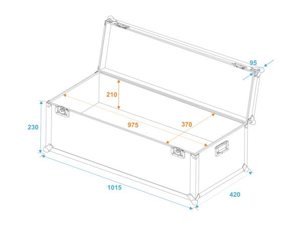 Roadinger univerzální Transport Case 100x40x30cm - Obrázek 5