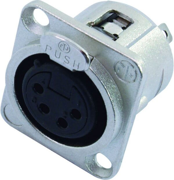 Neutrik XLR NC4-FDL-1, zásuvka na zabudování - Image 5