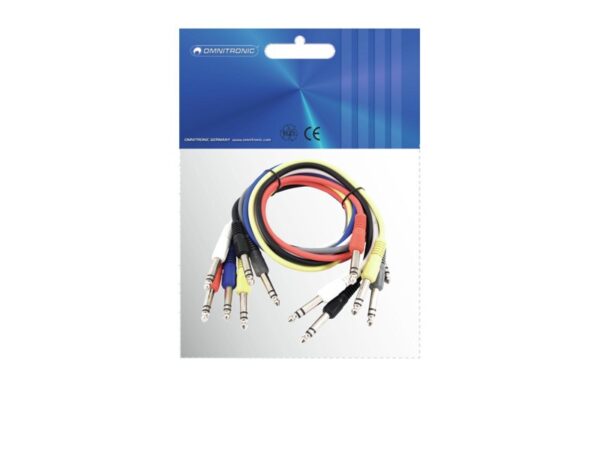 Patchcord kabel Jack 6,3 stereo 6ks, 90cm - Image 3