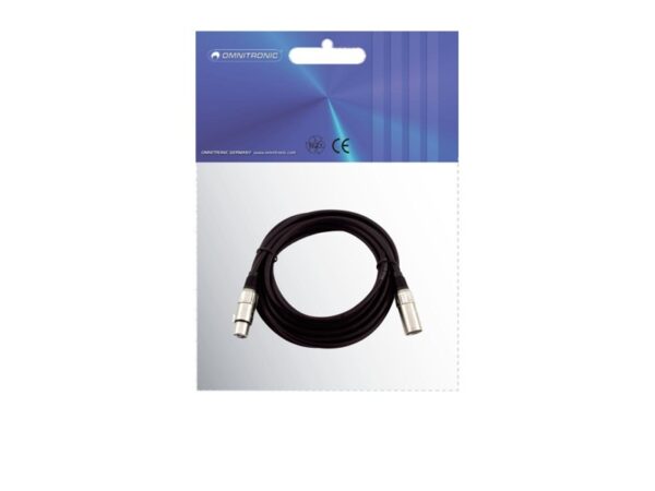 Kabel MC-50 XLR samec - XLR samice, černý, 5m - Image 3