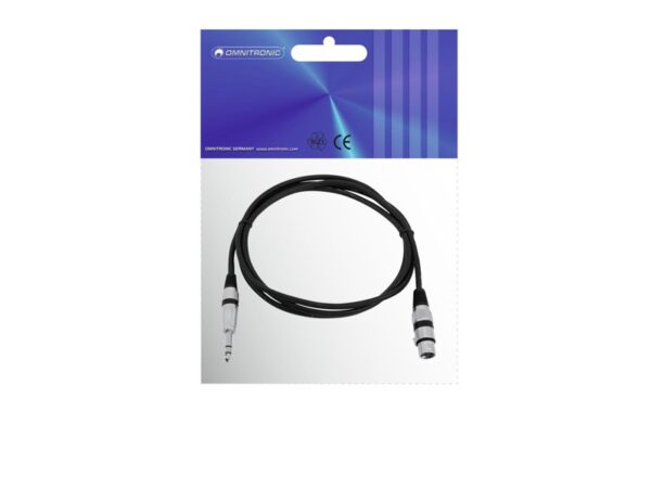 Kabel AXK-20 XLR samice - Jack 6,3 stereo, 2 m - Obrázek 3