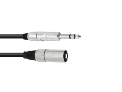 Kabel XK-09 XLR samec - Jack 6,3 stereo, 0,9 m