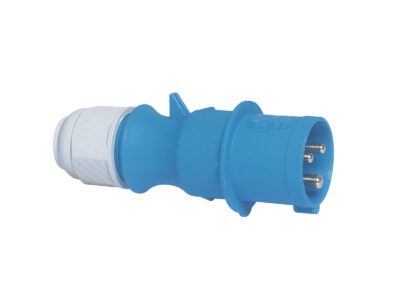 Zásuvka CEE 32 A, 3-pólová, modrá