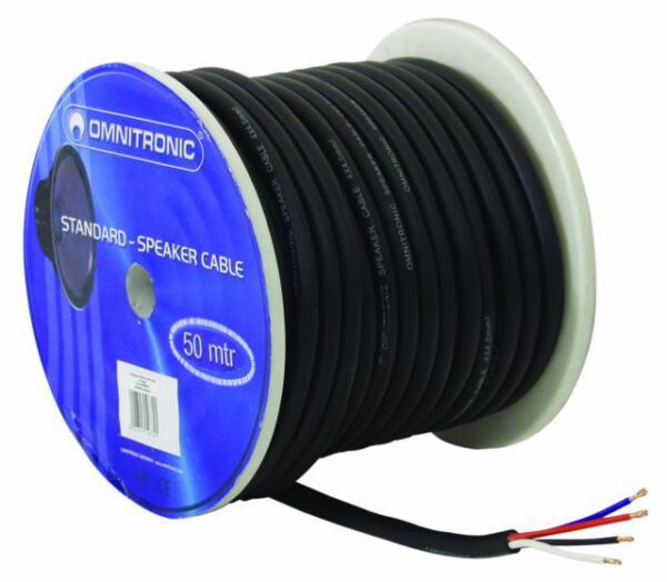 Kabel reproduktorový, 4x 4qmm, černý, cena / m - Image 3