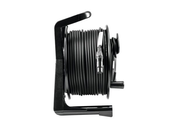 PSSO DMX kabel 50m na navíjecím bubnu, XLR Neutrik, 2x 0,22, černý - Image 3