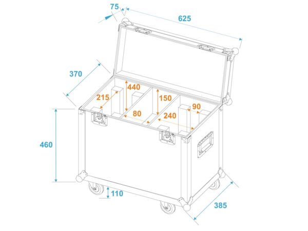 Transportní case pro 2x Eurolite TMH-X12 - Image 6