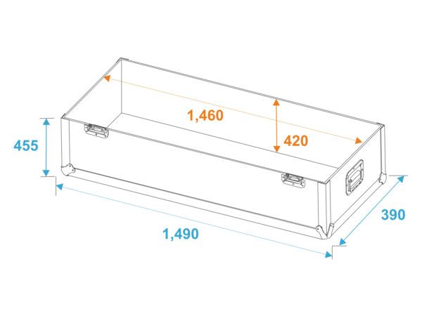 Roadinger transportní case pro 2x LCD ZL60" - Obrázek 6
