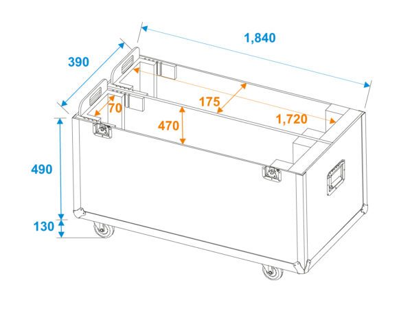 Roadinger přepravní Case pro 2x LCD TV 70" - Image 8