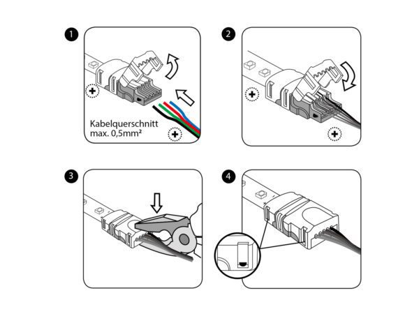 Eurolite LED Strip, 2-pinový napájecí konektor, 8 mm - Image 3