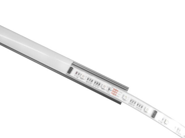 Eurolite U profil 20 mm pro LED pásky, hliníkový, 2m - Image 5