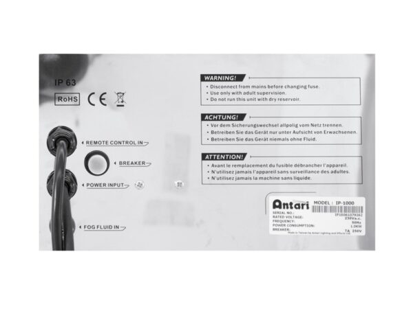 Antari IP-1000 Fog machine IP63 - Image 3