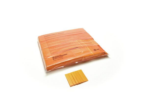 Tcm Fx pomalu padající obdélníkové konfety 55x18mm, oranžové, 1kg - Obrázek 3