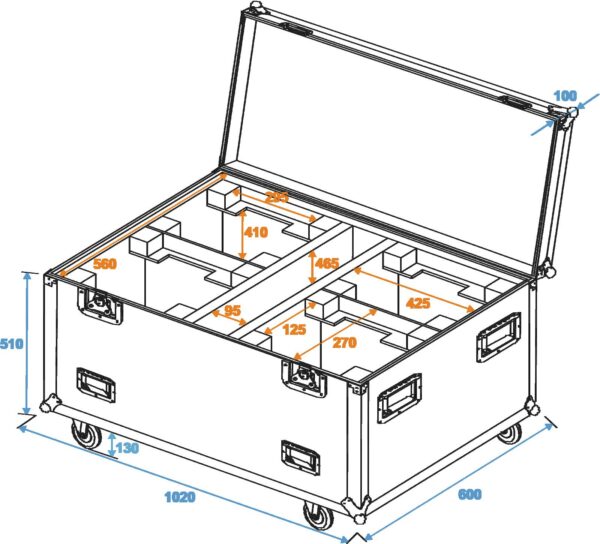 Transportní case pro 4x DMH90/150/DMB60/PLB230 - Image 7