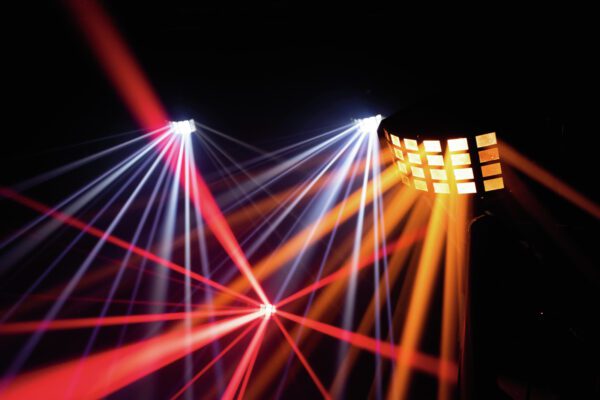 Eurolite LED Derby 5x10W RGBWA, DMX, IR, paprskový efekt - Image 8