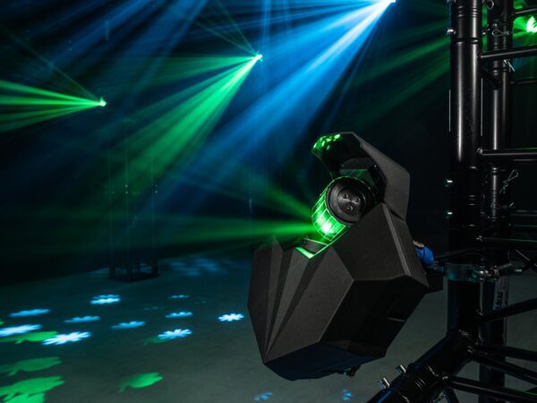 Eurolite LED CAT-80, 1x 80W COB, DMX, paprskový efekt černý - Image 7