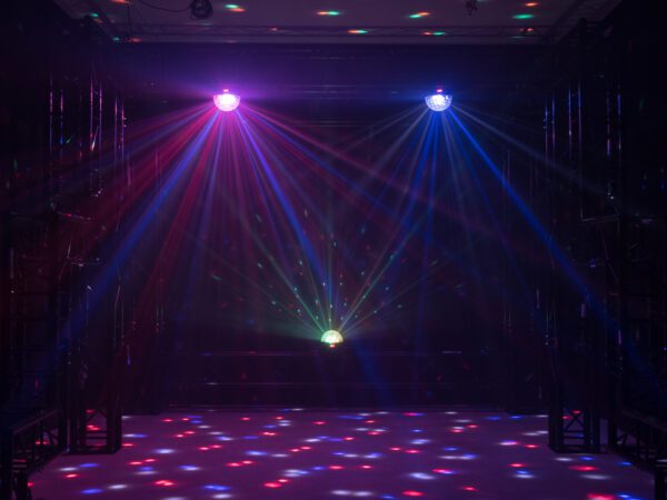 Eurolite LED Half Ball 6x 1W RGBAW DMX, paprskový efekt - Image 3