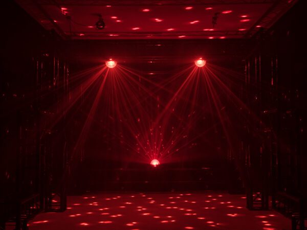 Eurolite LED Half Ball 6x 1W RGBAW DMX, paprskový efekt - Image 4