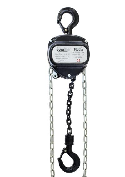 Eurolite řetězový zdvihák 6m/1000kg, černý