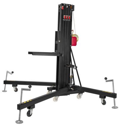 VMB TL-075 PRO teleskopická věž FRONT LOAD, 650cm, 300kg, černá
