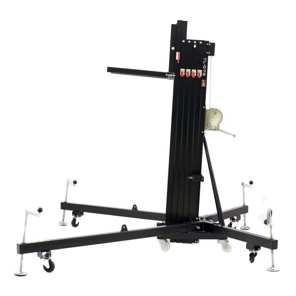 VMB TL-078 PRO teleskopická věž FRONT LOAD, 800cm, 280kg, černá