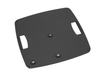 Omnitronic BPS-3, základna pro reproduktorovou distanční trubku se závitem, černá